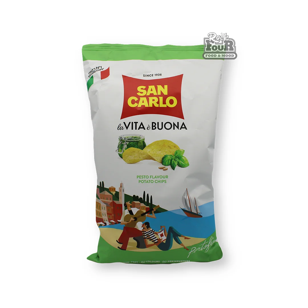 Կարտոֆիլի չիպսեր «San Carlo» պեստո սոուսով 150գ